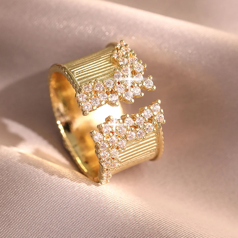 Wide Band CZ Ring