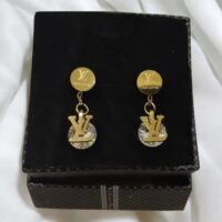 Elegant Louis Vuitton Inspired Drop Earrings
