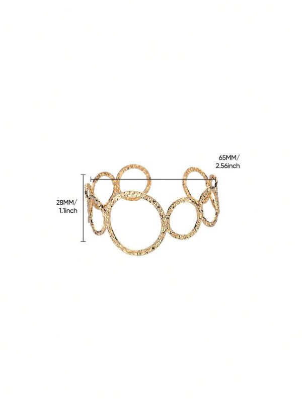 Luxury geometric gold bracelet