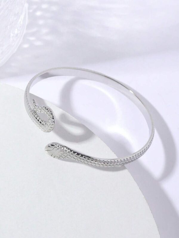 Elegant snake cuff bracelet
