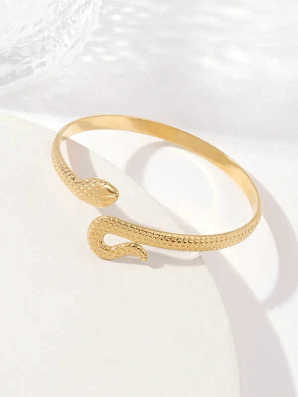 Stainless steel snake bangle